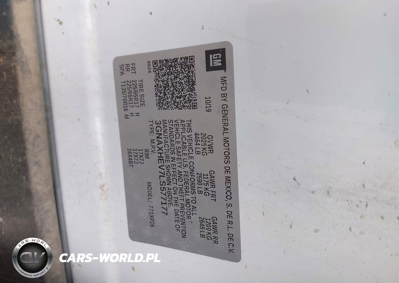 2020 Chevrolet Equinox Fwd Ls VIN:3GNAXHEV7LS577177 - 9