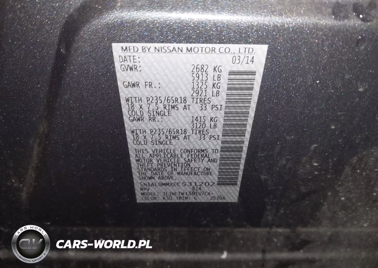 2014 Infiniti Qx60 VIN:5N1AL0MMXEC531202 - 9