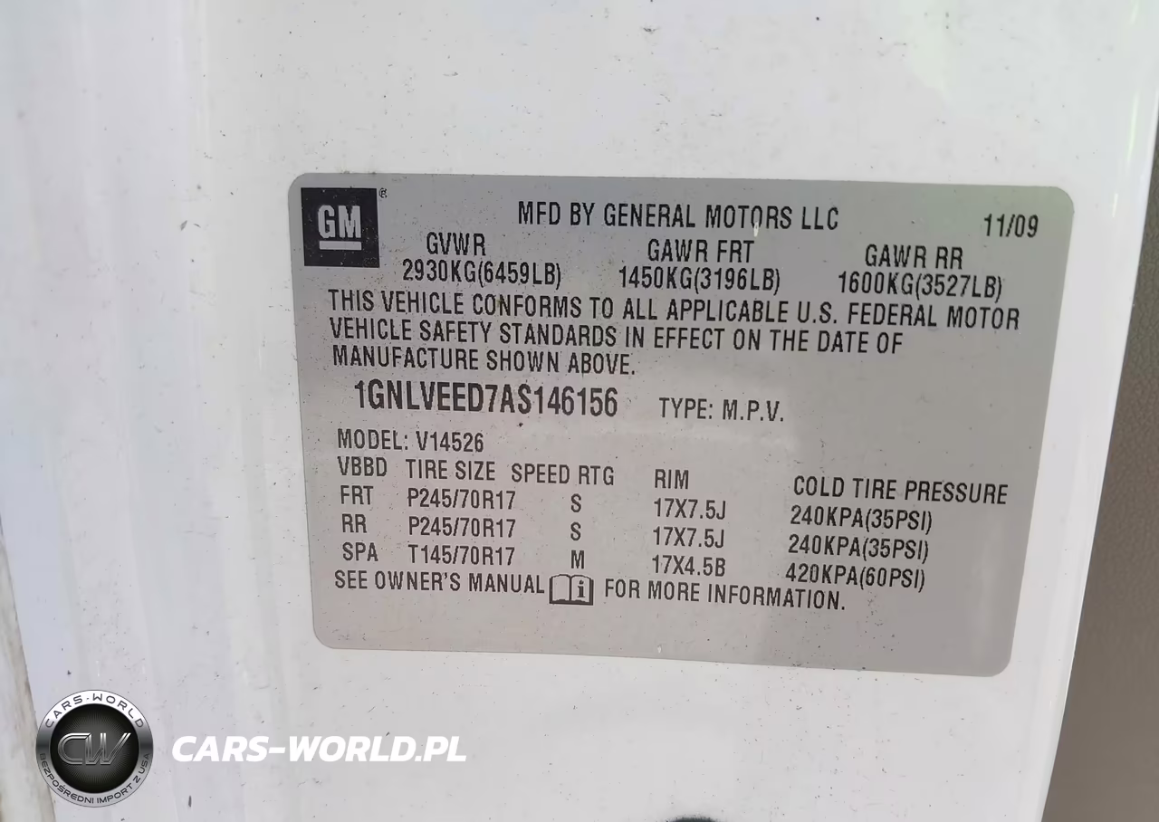 2010 Chevrolet Traverse Ls VIN:1GNLVEED7AS146156 - 9