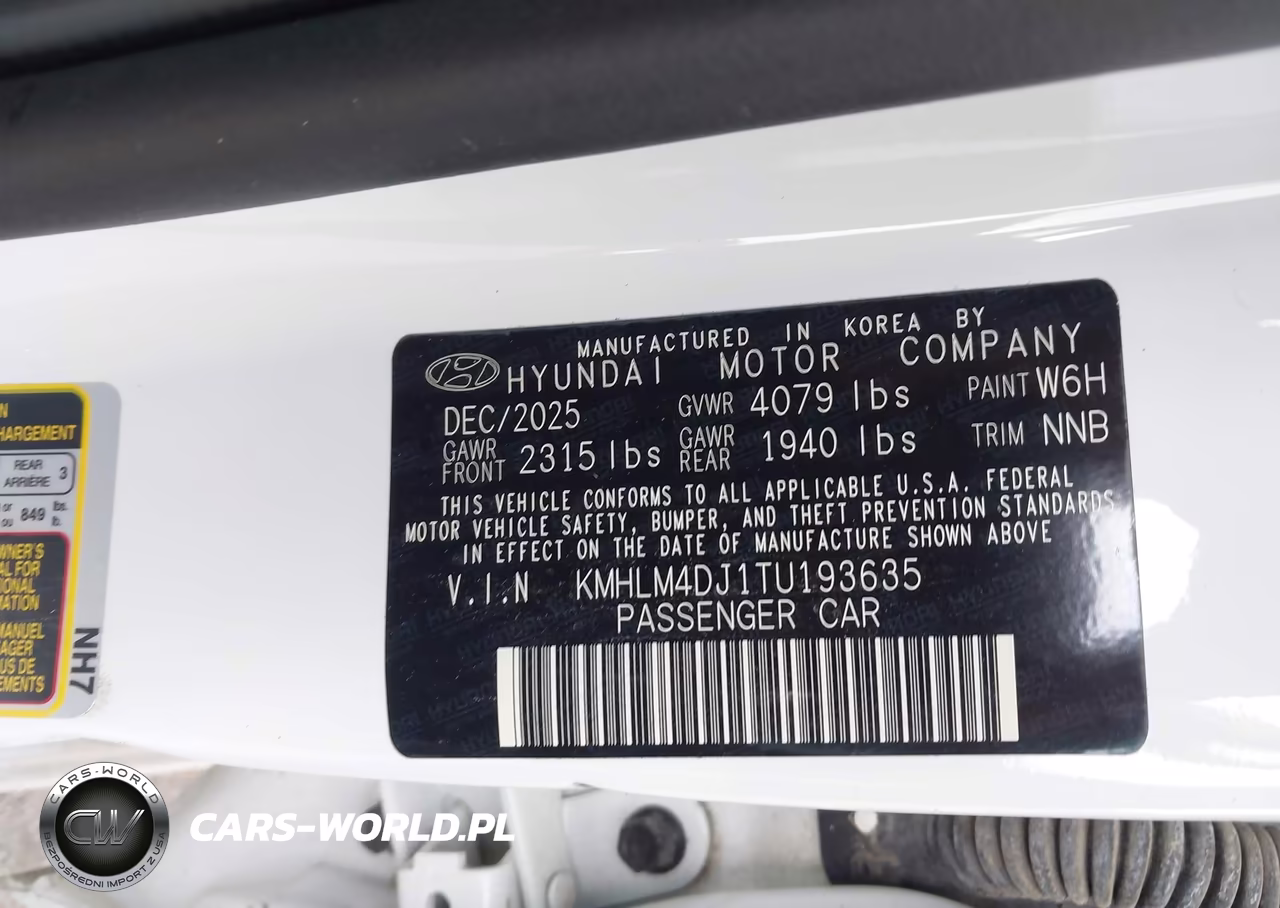 2026 Hyundai Elantra Hybrid Blue VIN:KMHLM4DJ1TU193635 - 9