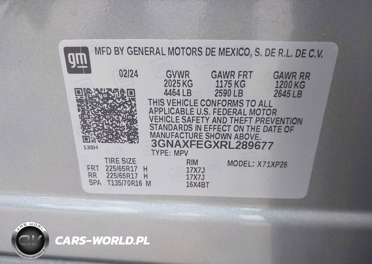 2024 Chevrolet Equinox Fwd 1Fl VIN:3GNAXFEGXRL289677 - 9