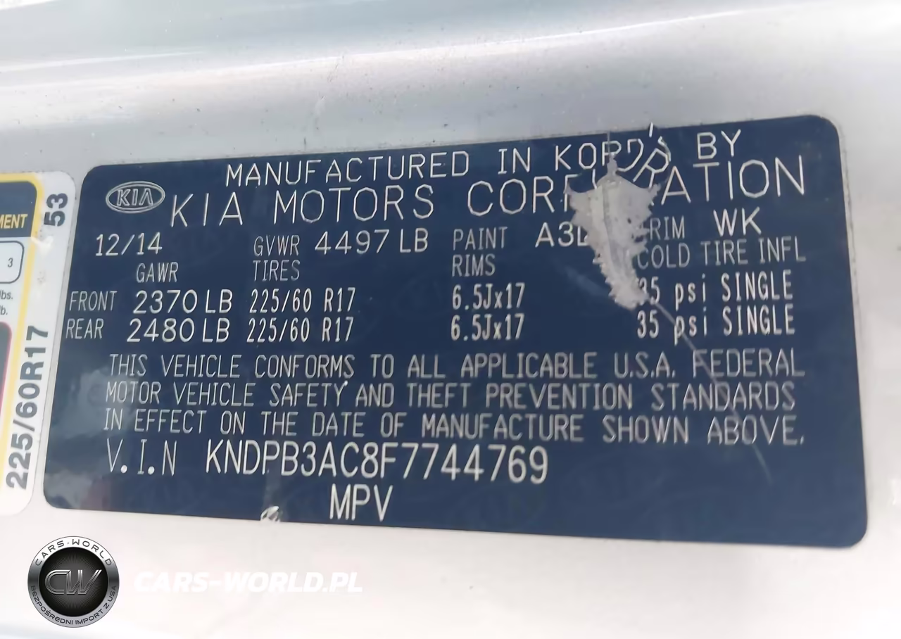 2015 Kia Sportage Lx VIN:KNDPB3AC8F7744769 - 9