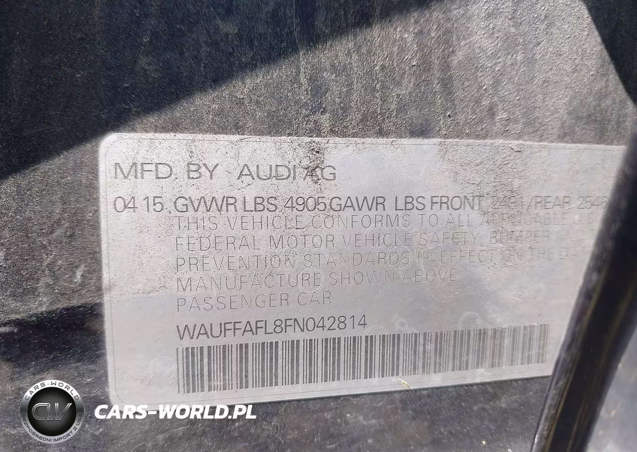 2015 Audi A4 2.0T Premium VIN:WAUFFAFL8FN042814 - 9