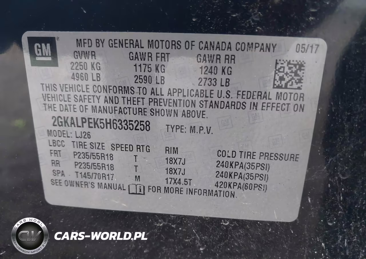 2017 GMC Terrain Slt VIN:2GKALPEK5H6335258 - 9