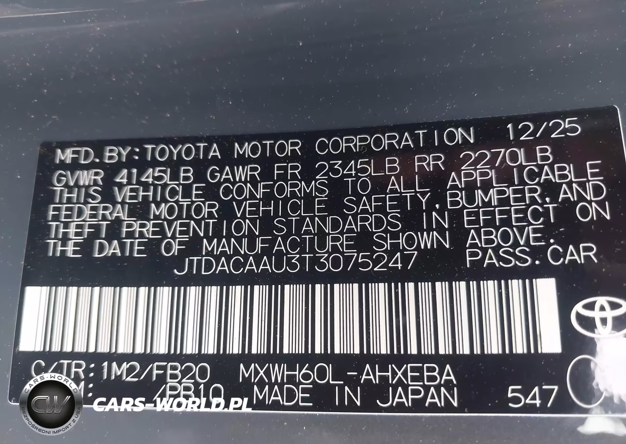 2026 Toyota Prius Le VIN:JTDACAAU3T3075247 - 9