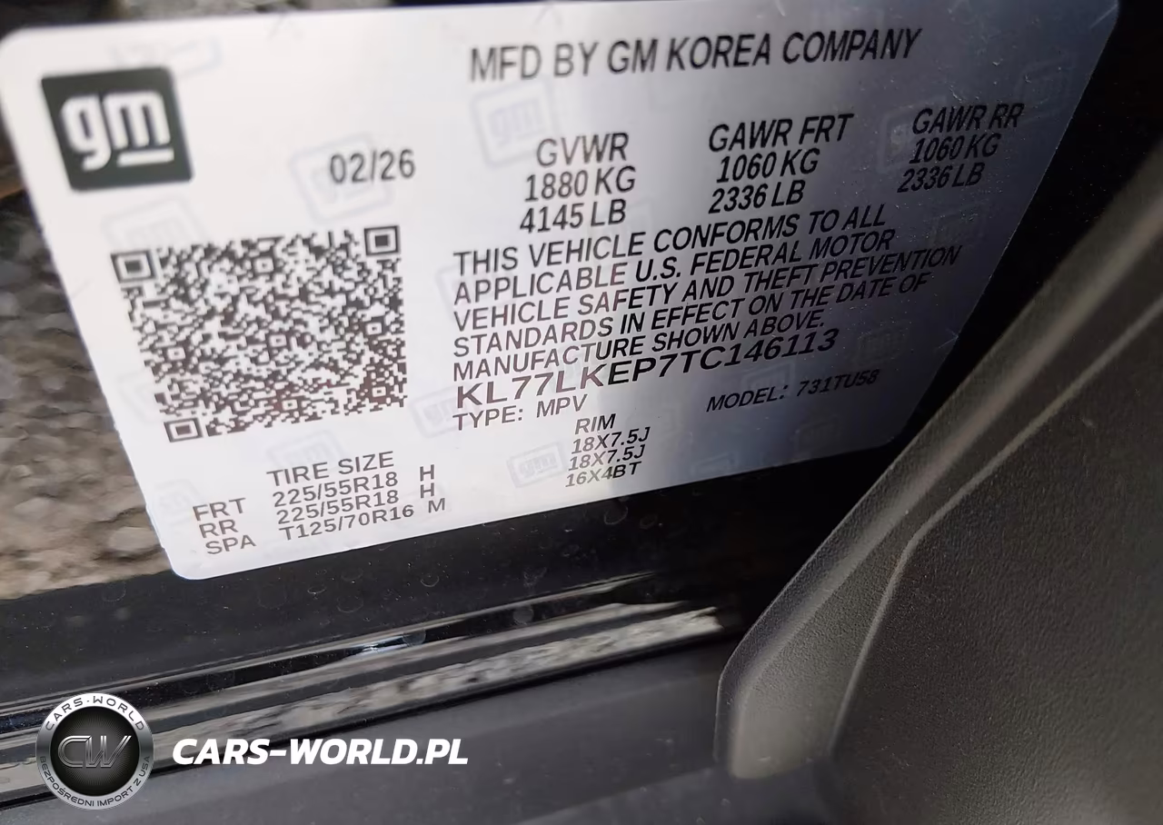 2026 Chevrolet Trax Fwd Activ VIN:KL77LKEP7TC146113 - 9