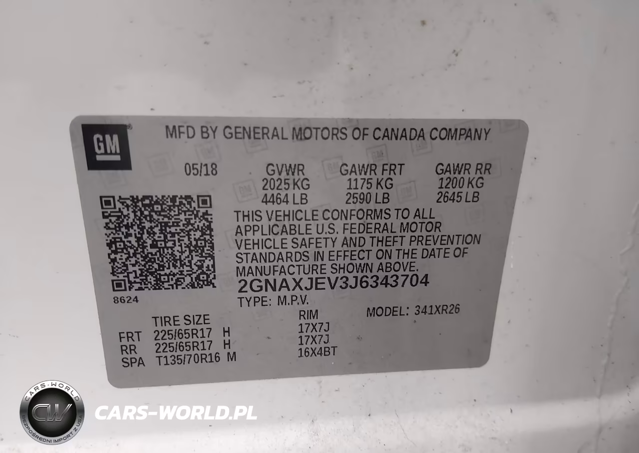 2018 Chevrolet Equinox Lt VIN:2GNAXJEV3J6343704 - 9