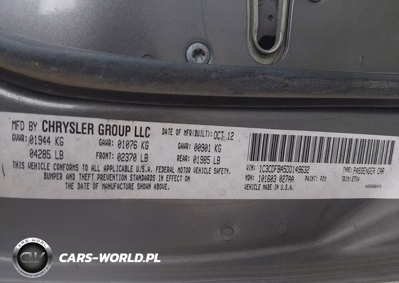 2013 Dodge Dart Sxt VIN:1C3CDFBA5DD149632 - 9