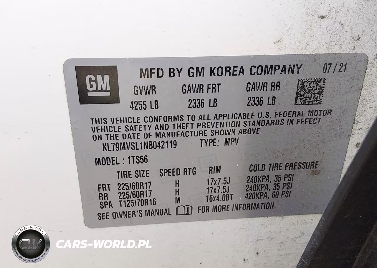 2022 Chevrolet Trailblazer Fwd Activ VIN:KL79MVSL1NB042119 - 9