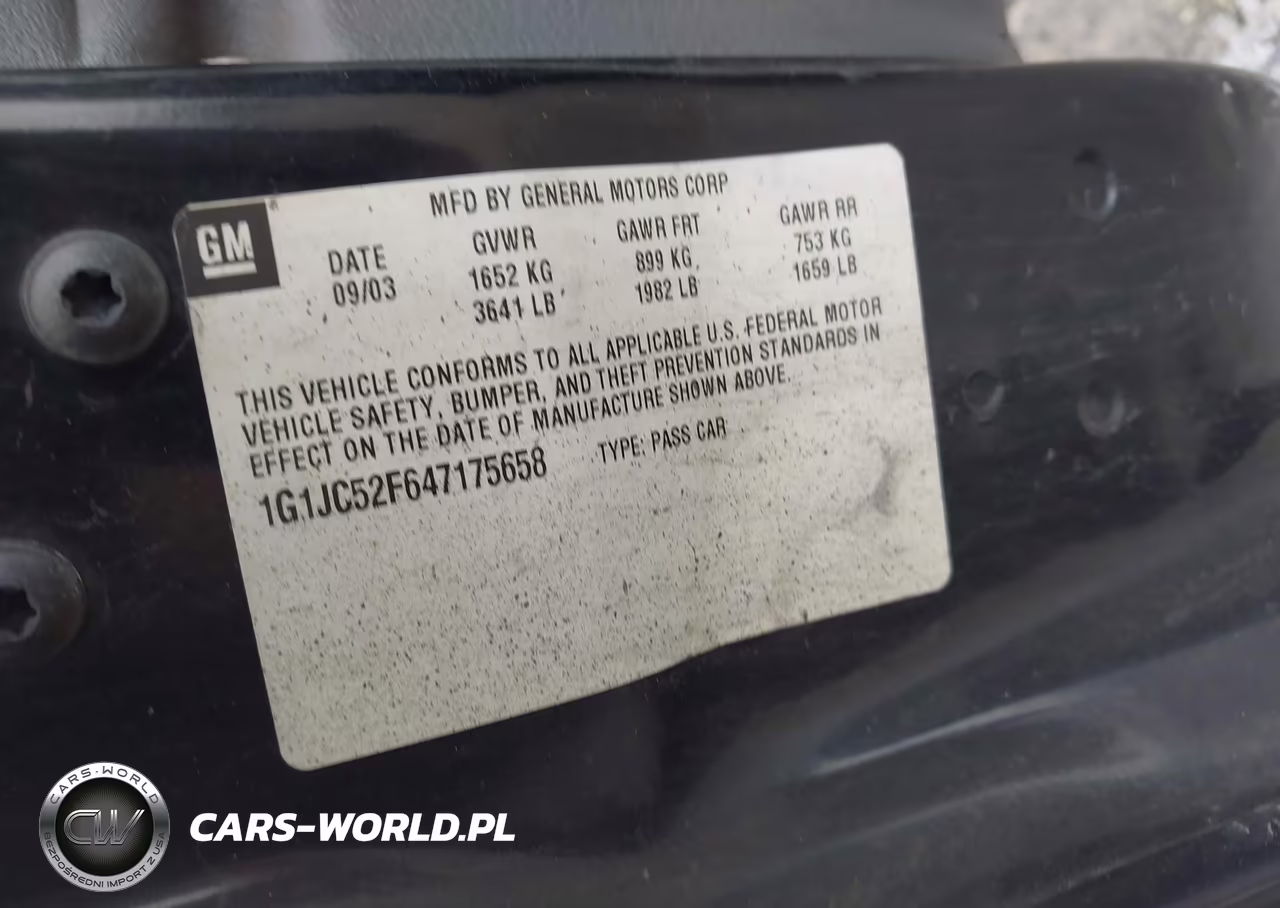 2004 Chevrolet Cavalier VIN:1G1JC52F647175658 - 9