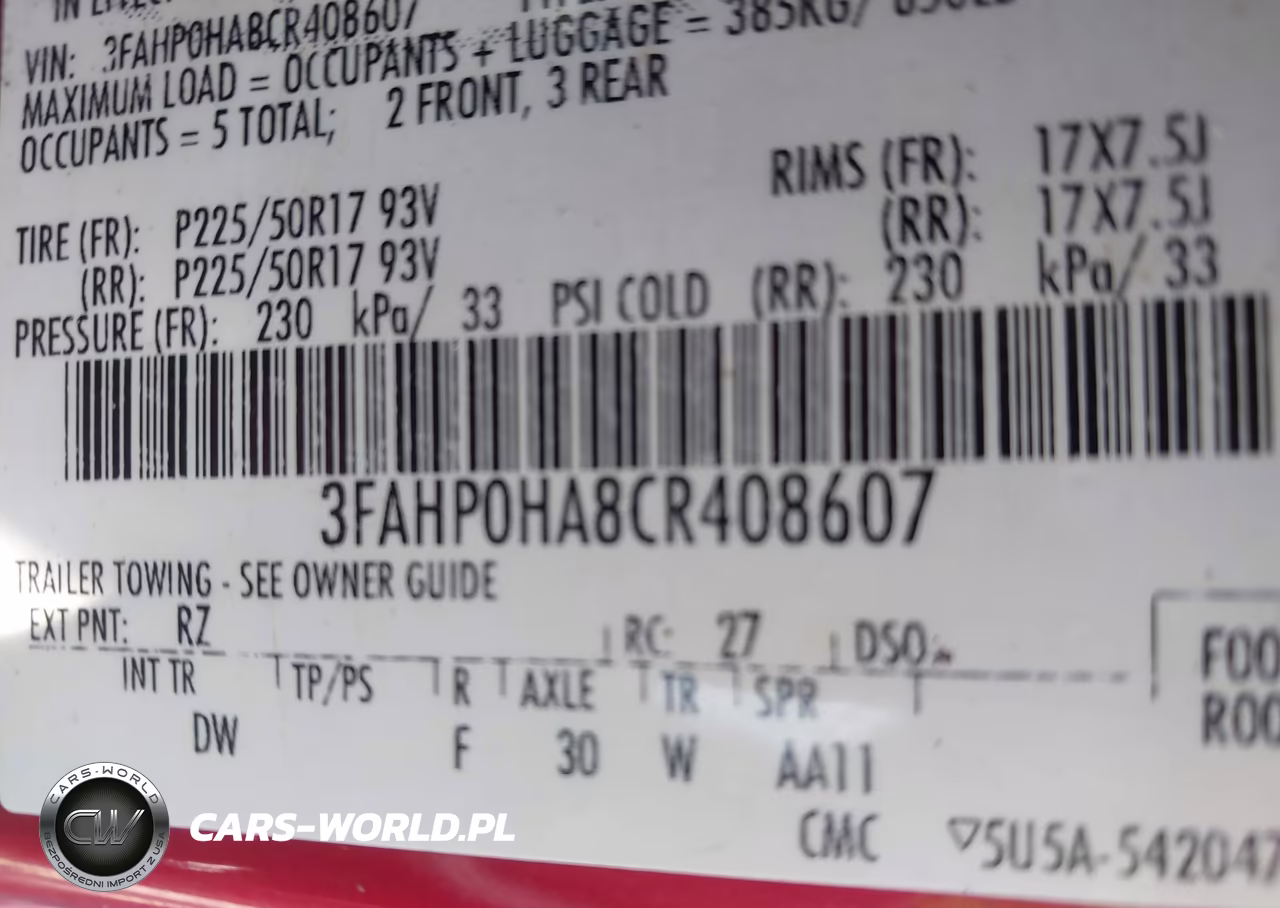 2012 Ford Fusion Se VIN:3FAHP0HA8CR408607 - 9