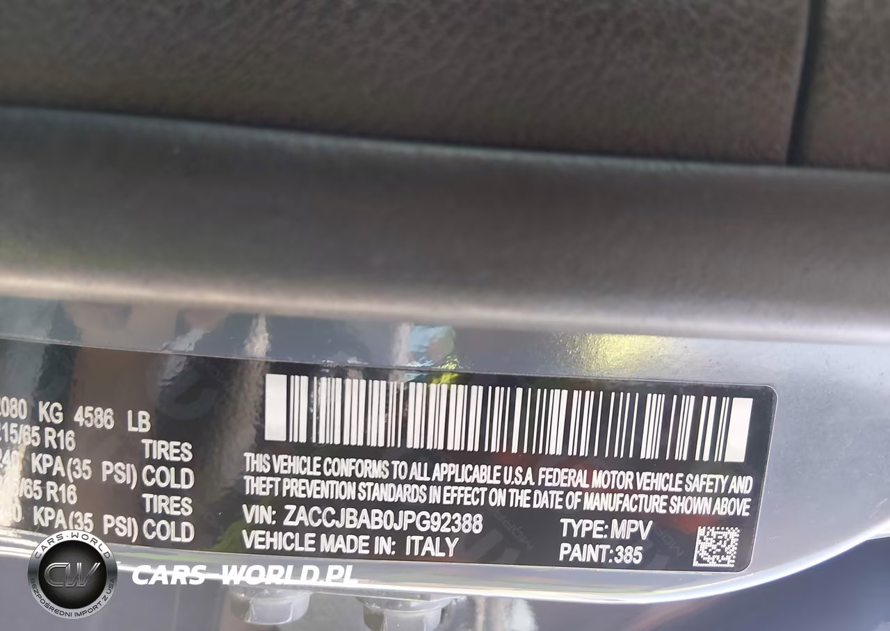 2018 Jeep Renegade Sport 4X4 VIN:ZACCJBAB0JPG92388 - 9