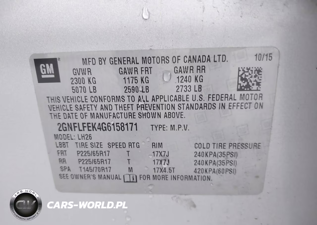 2016 Chevrolet Equinox Lt VIN:2GNFLFEK4G6158171 - 9