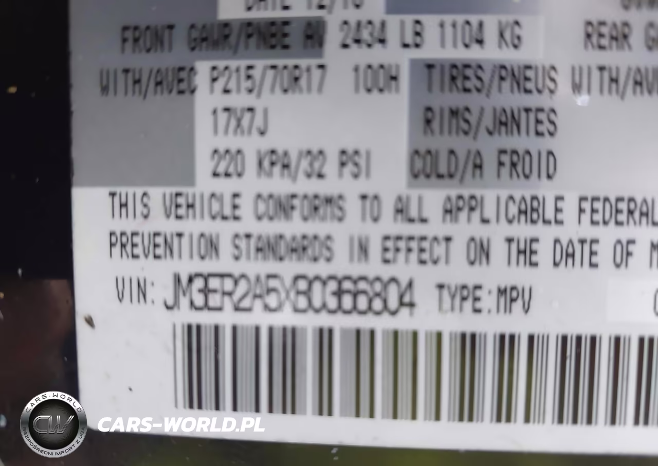 2011 Mazda Cx-7 I Sv VIN:JM3ER2A5XB0366804 - 9
