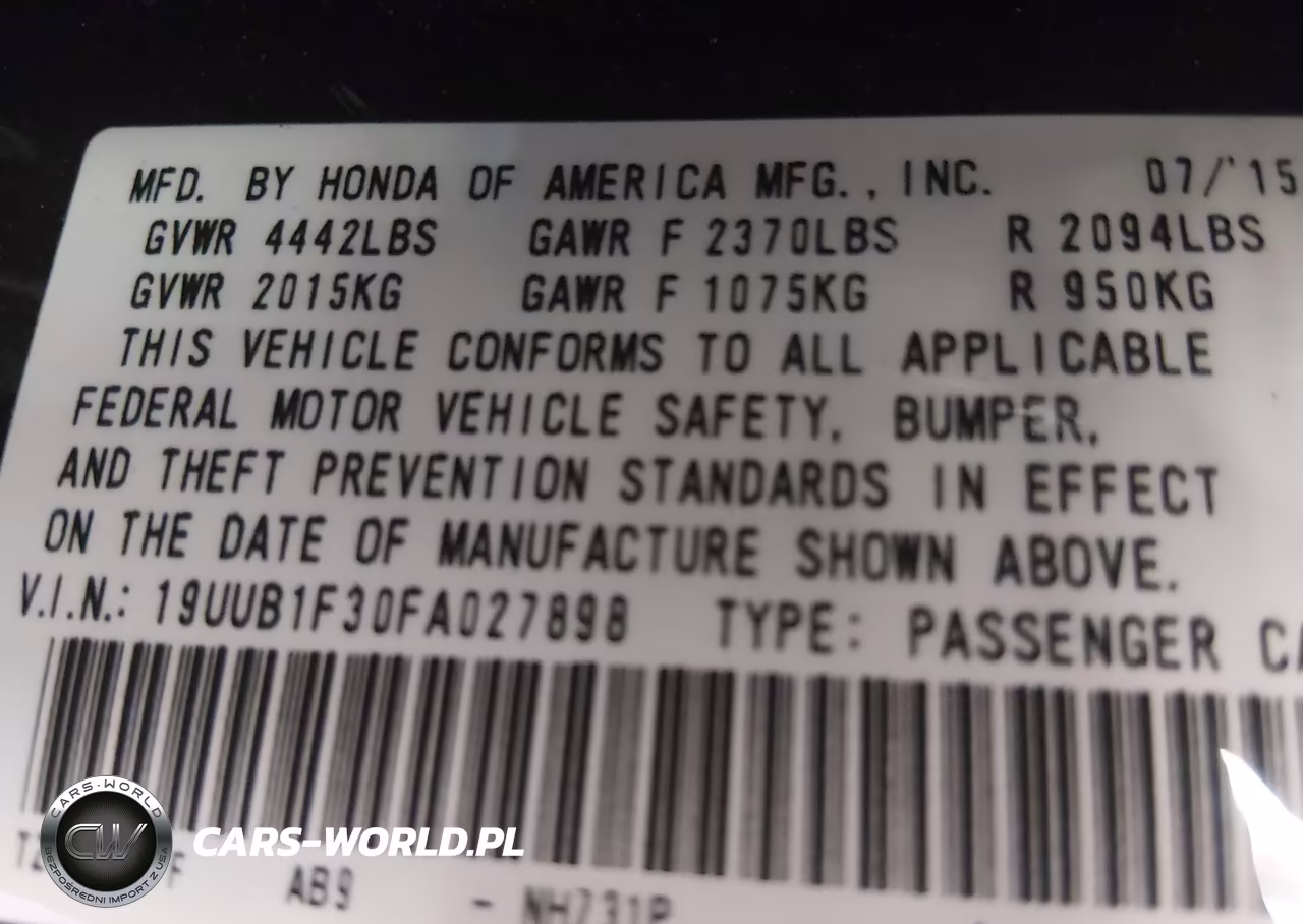 2015 Acura Tlx VIN:19UUB1F30FA027898 - 9