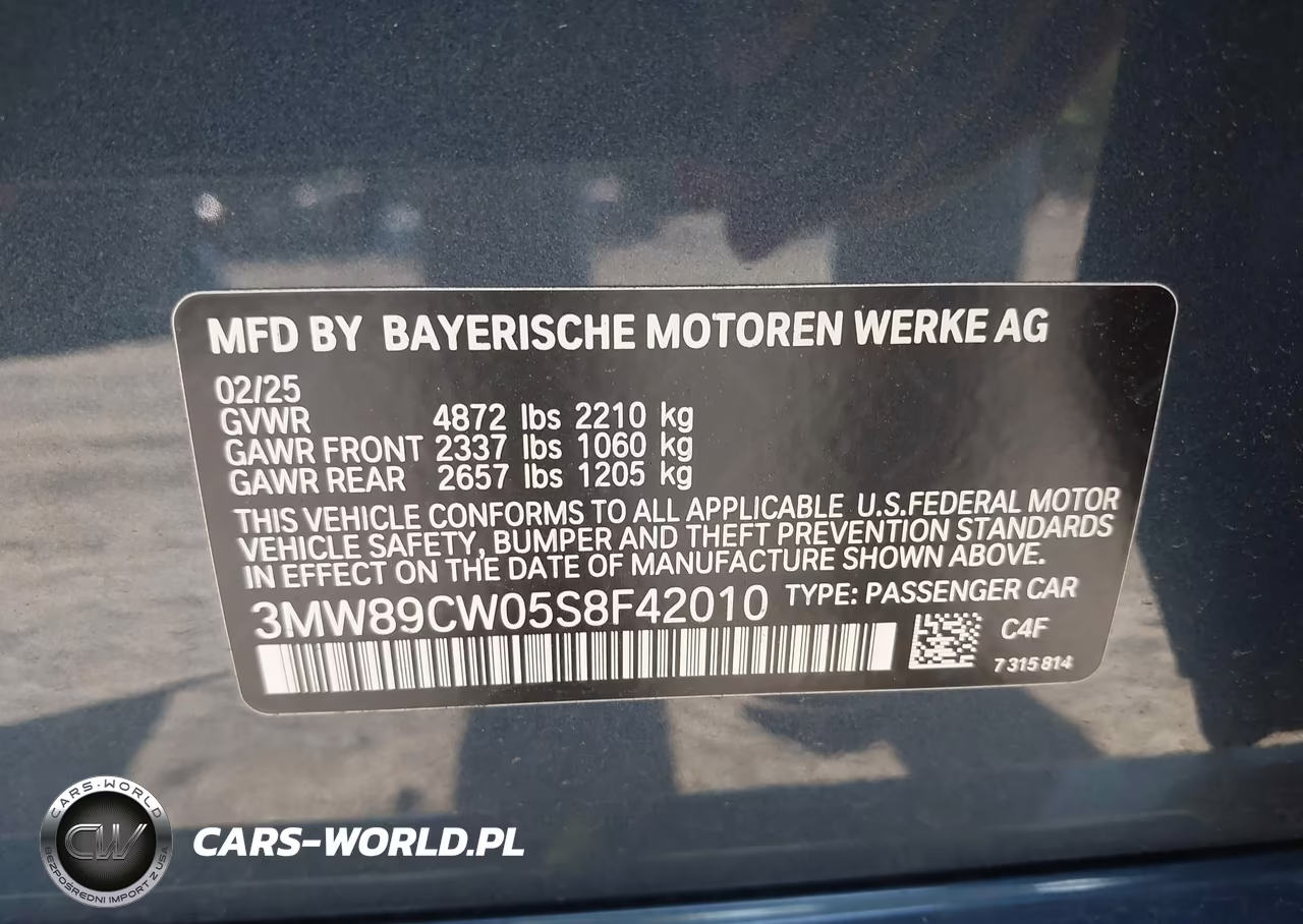2025 BMW 330I xDrive VIN:3MW89CW05S8F42010 - 9