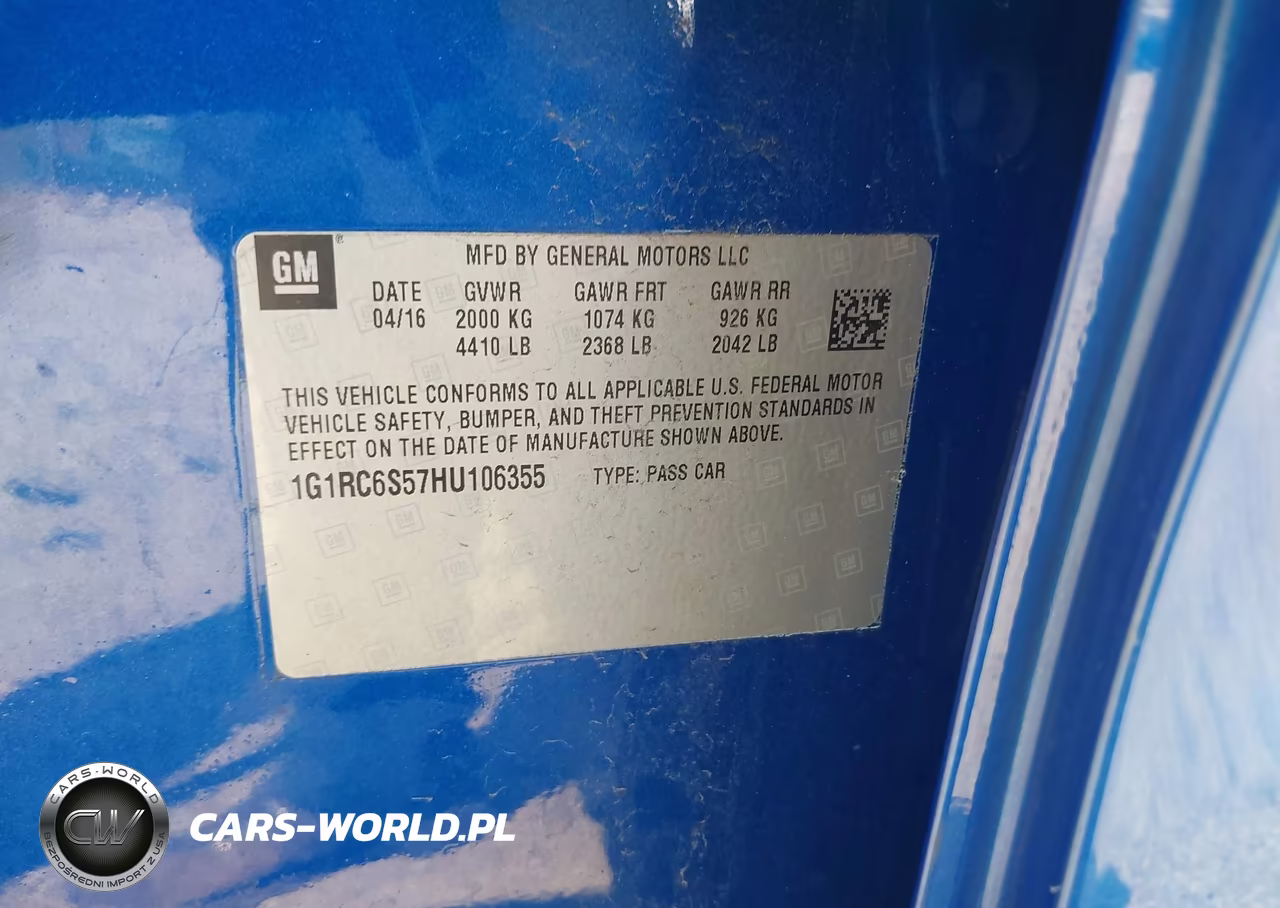 2017 Chevrolet Volt Lt VIN:1G1RC6S57HU106355 - 9