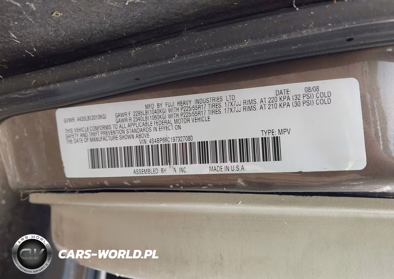 2009 Subaru Outback 2.5I Limited VIN:4S4BP66C197327080 - 9
