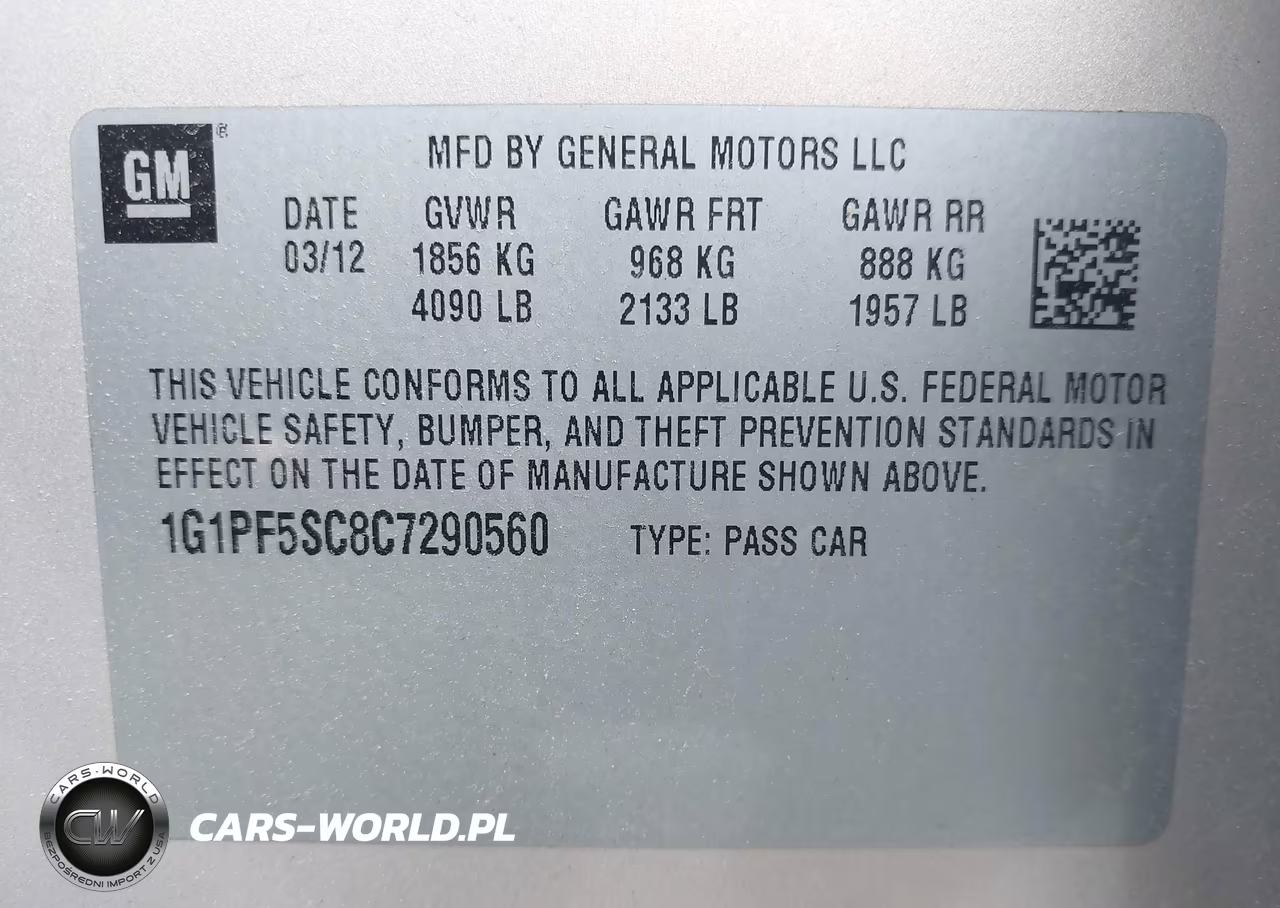 2012 Chevrolet Cruze 1Lt VIN:1G1PF5SC8C7290560 - 9