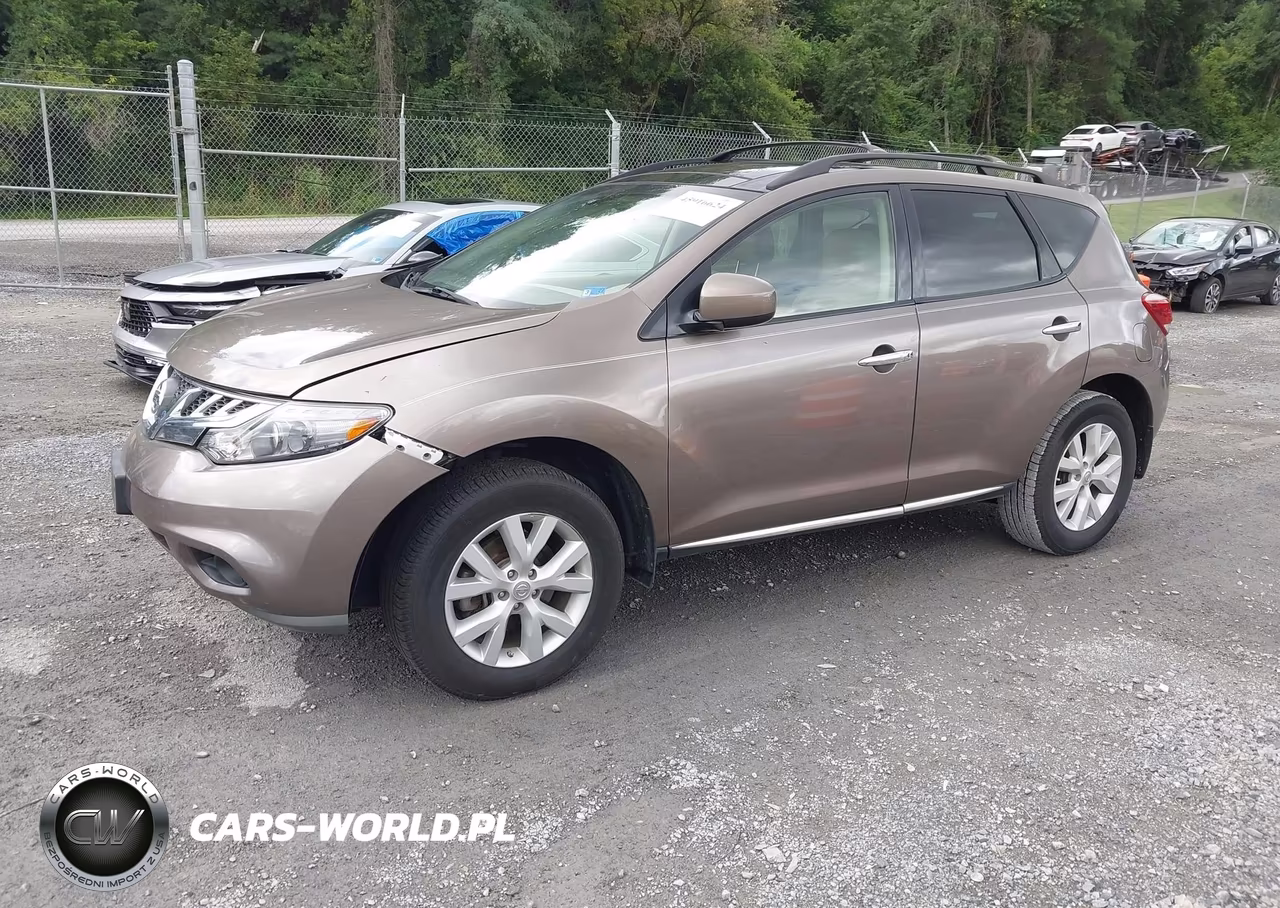2012 Nissan Murano Sl VIN:JN8AZ1MW3CW227560 - 2