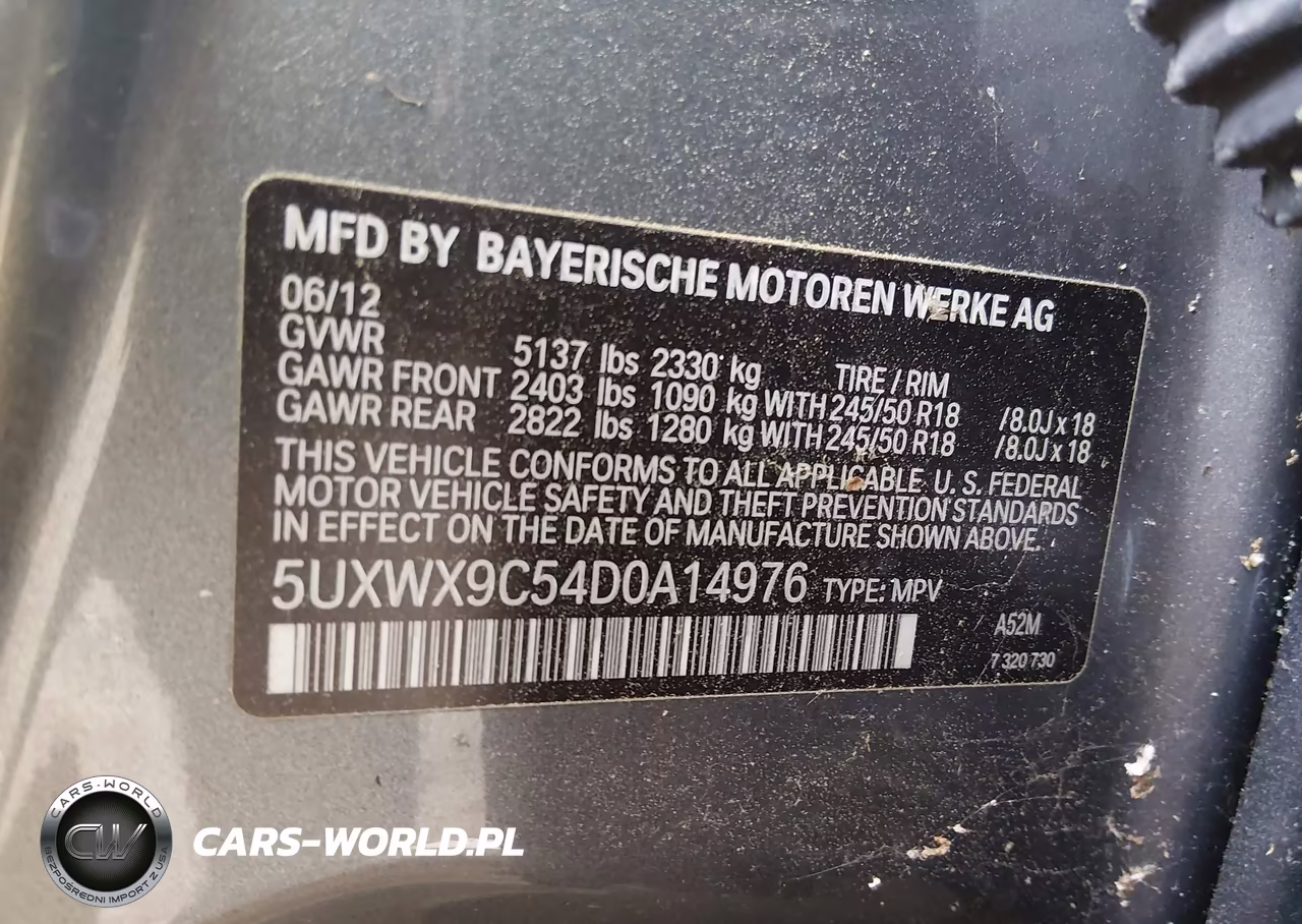 2013 BMW X3 xDrive28I VIN:5UXWX9C54D0A14976 - 9