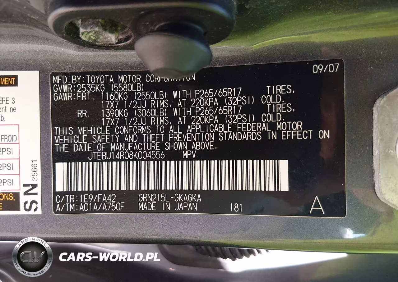 2008 Toyota 4Runner Sr5 V6 VIN:JTEBU14R08K004556 - 9