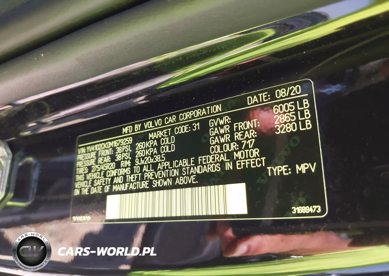 2021 Volvo Xc90 T5 Momentum 7 Passenger VIN:YV4102CK0M1679259 - 9
