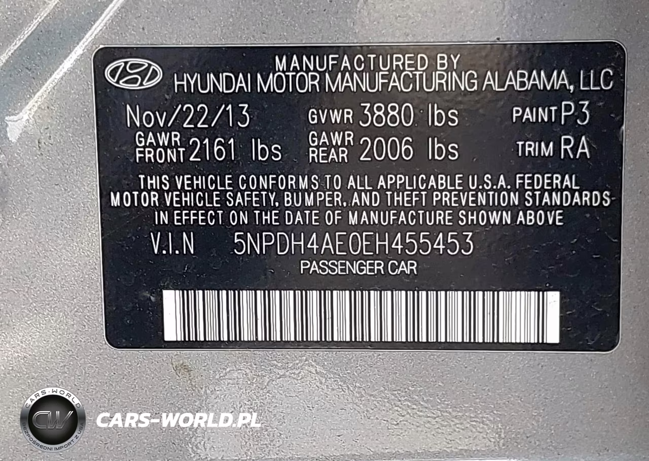 2014 Hyundai Elantra Se VIN:5NPDH4AE0EH455453 - 9