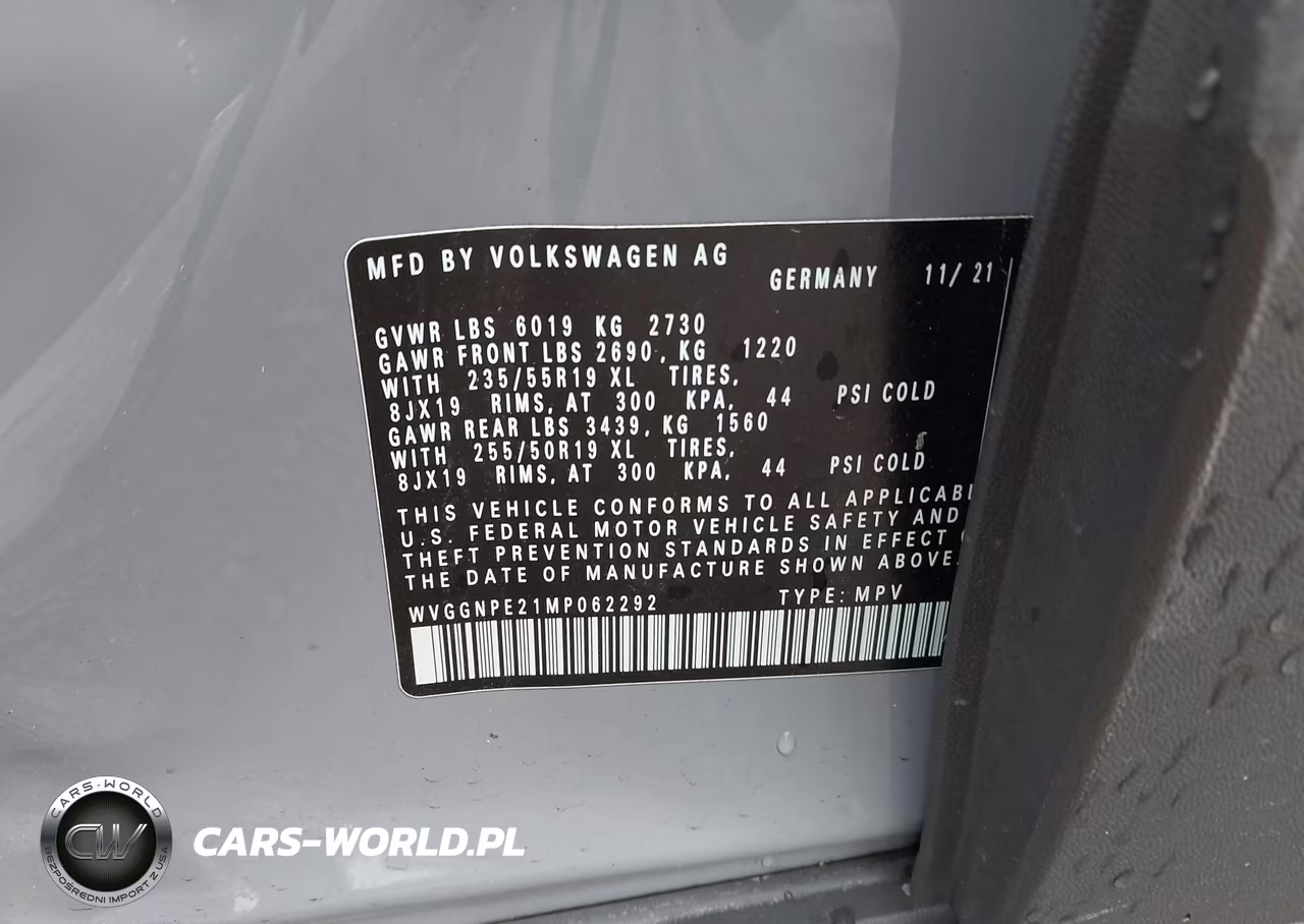 2021 Volkswagen Id.4 Awd Pro S VIN:WVGGNPE21MP062292 - 9