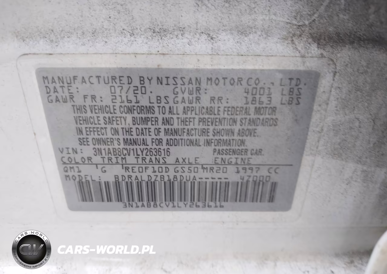 2020 Nissan Sentra Sv Xtronic Cvt VIN:3N1AB8CV1LY263616 - 9