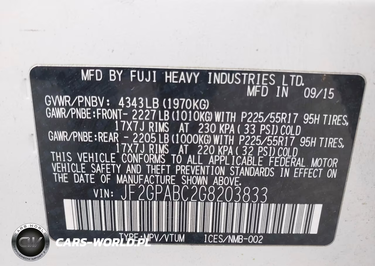 2016 Subaru Crosstrek 2.0I Premium VIN:JF2GPABC2G8203833 - 9