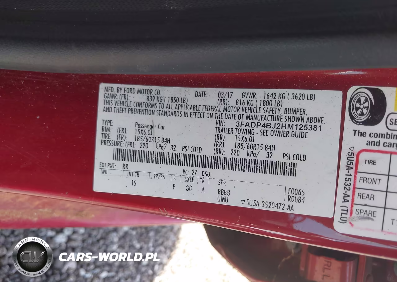 2017 Ford Fiesta Se VIN:3FADP4BJ2HM125381 - 9