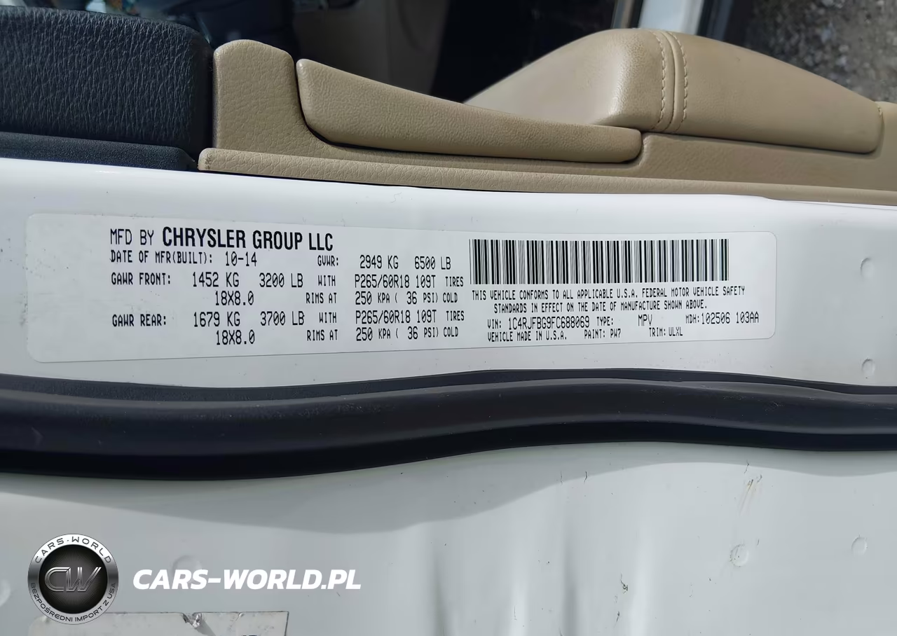 2015 Jeep Grand Cherokee Limited VIN:1C4RJFBG9FC688069 - 9