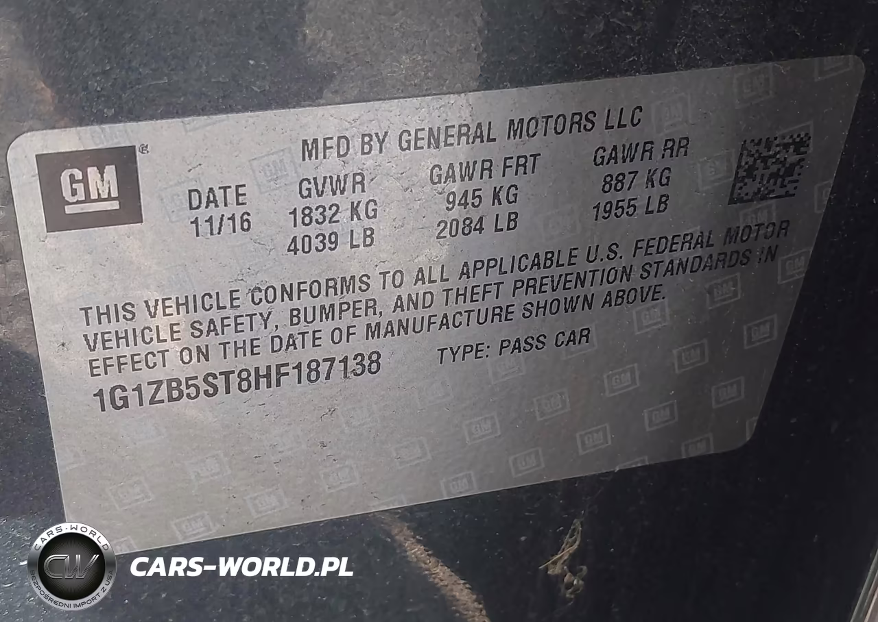 2017 Chevrolet Malibu Ls VIN:1G1ZB5ST8HF187138 - 9
