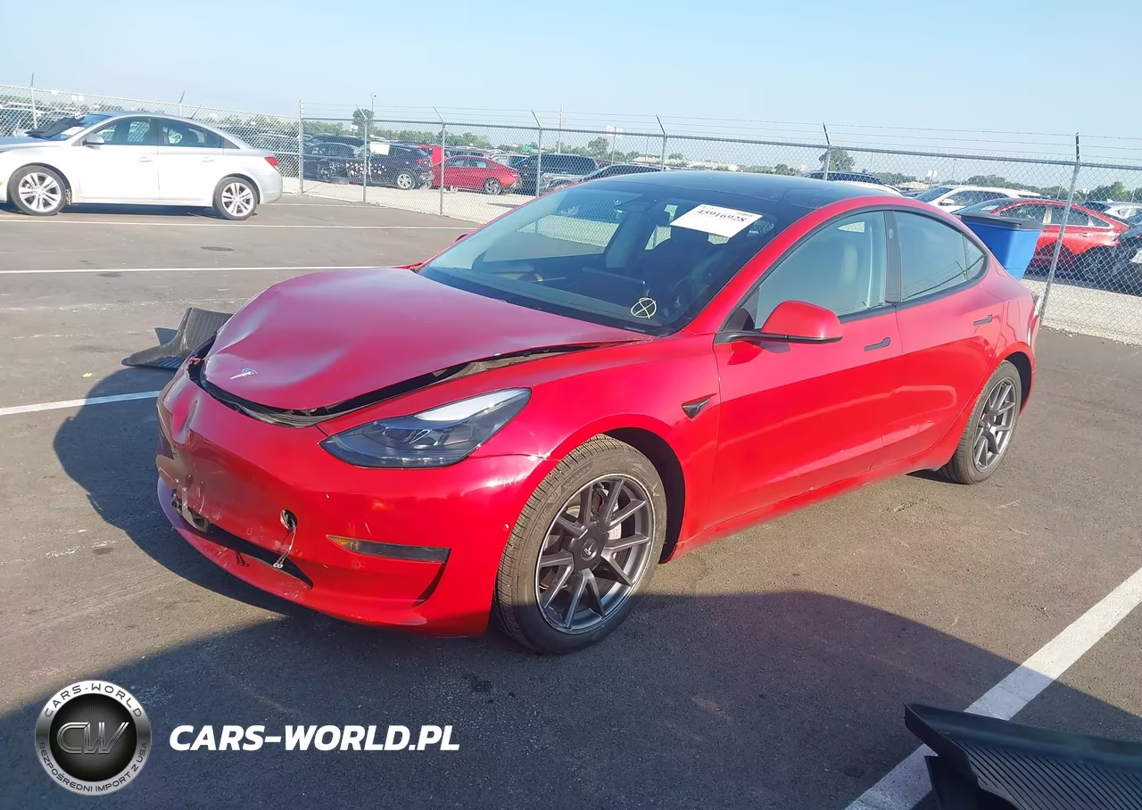 2021 Tesla Model 3 Standard Range Plus Rear-Wheel Drive VIN:5YJ3E1EA9MF976761 - 2