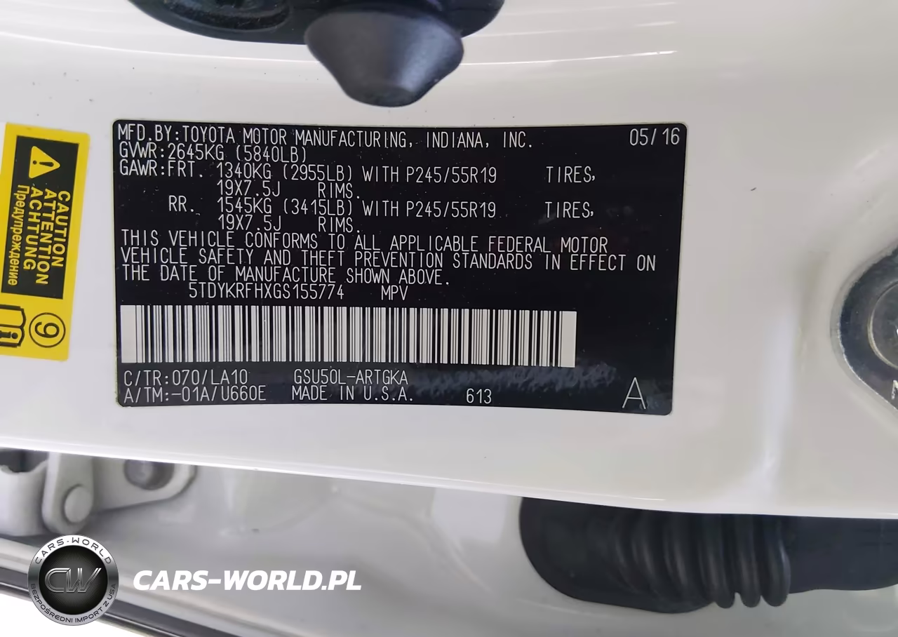 2016 Toyota Highlander Limited V6 VIN:5TDYKRFHXGS155774 - 9