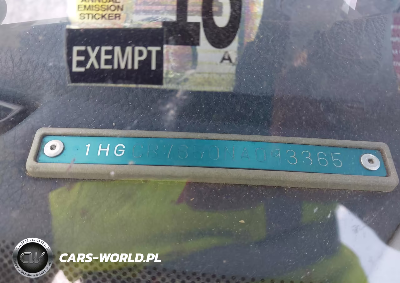 1992 Honda Accord Lx VIN:1HGCB7650NA093365 - 9