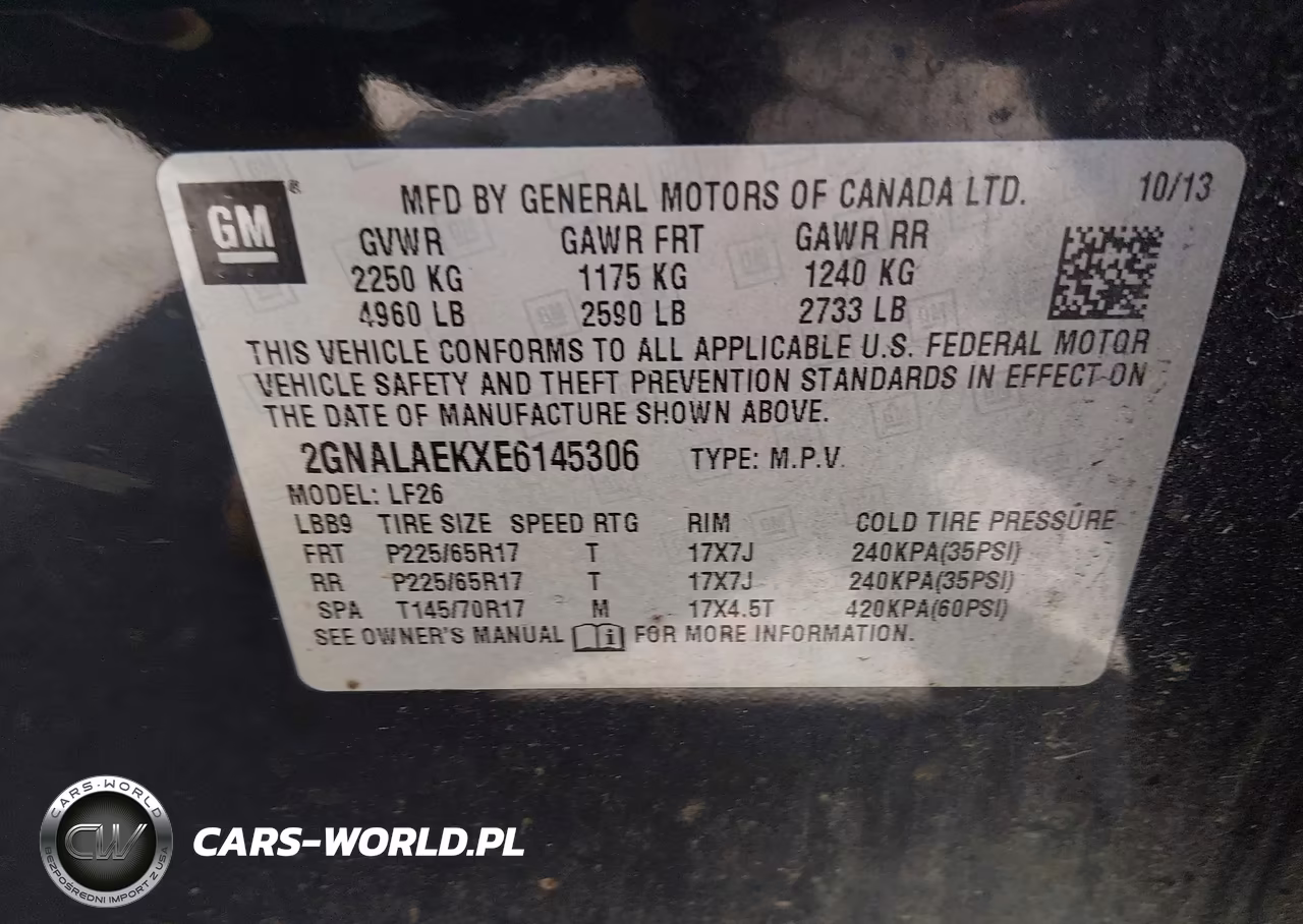 2014 Chevrolet Equinox Ls VIN:2GNALAEKXE6145306 - 9
