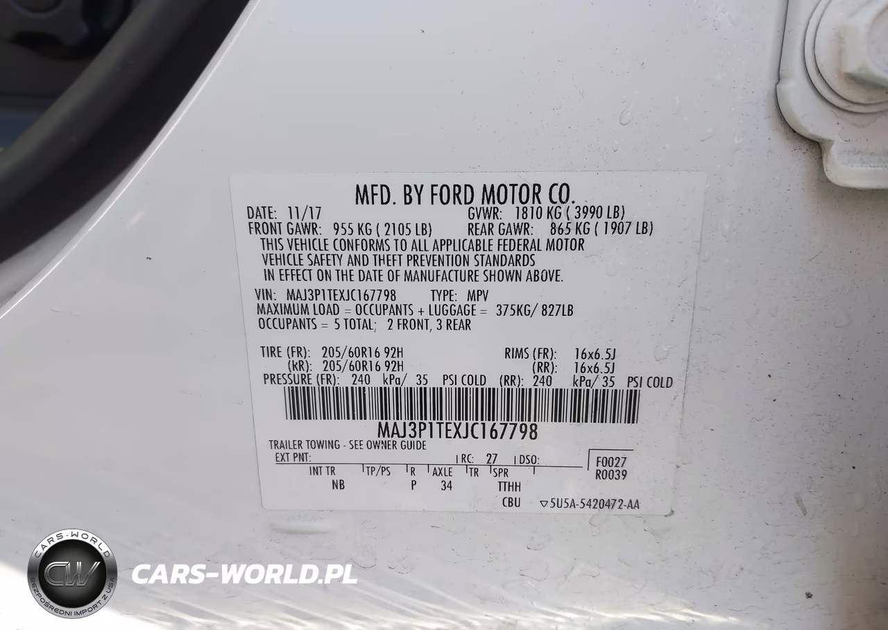 2018 Ford Ecosport Se VIN:MAJ3P1TEXJC167798 - 9