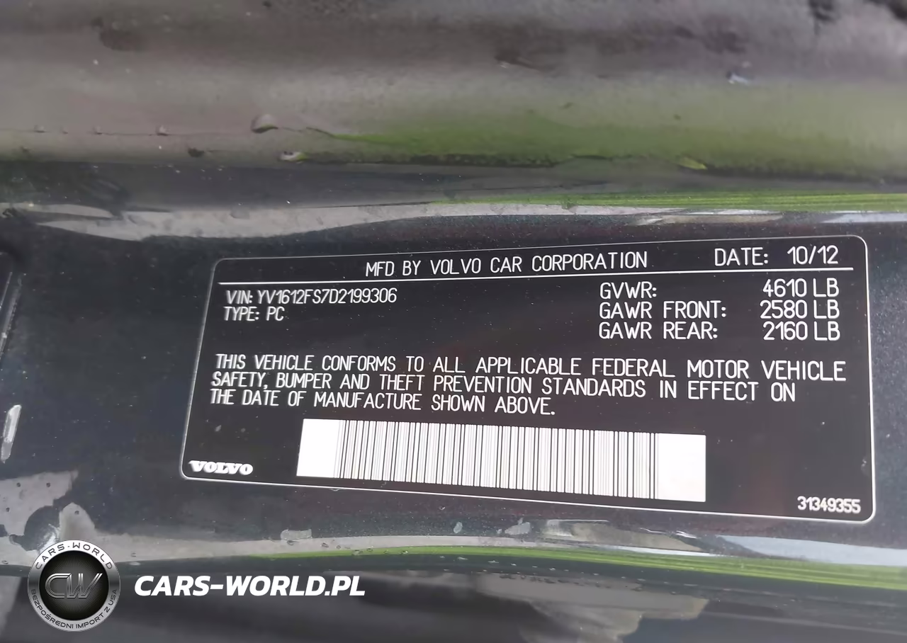 2013 Volvo S60 T5 VIN:YV1612FS7D2199306 - 9