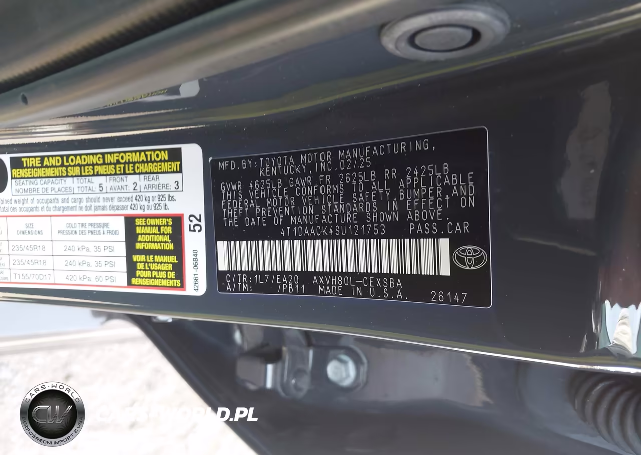 2025 Toyota Camry Se VIN:4T1DAACK4SU121753 - 9