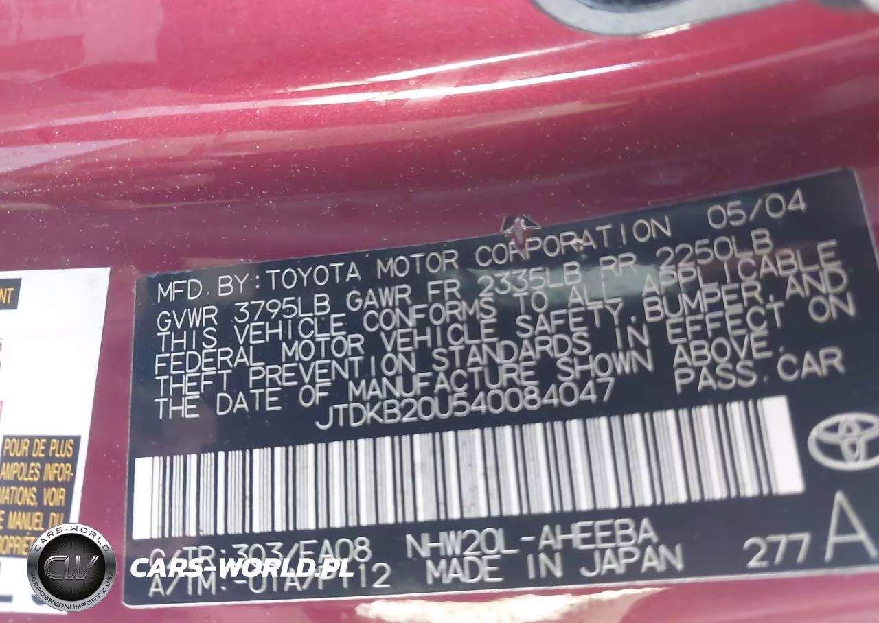2004 Toyota Prius VIN:JTDKB20U540084047 - 9