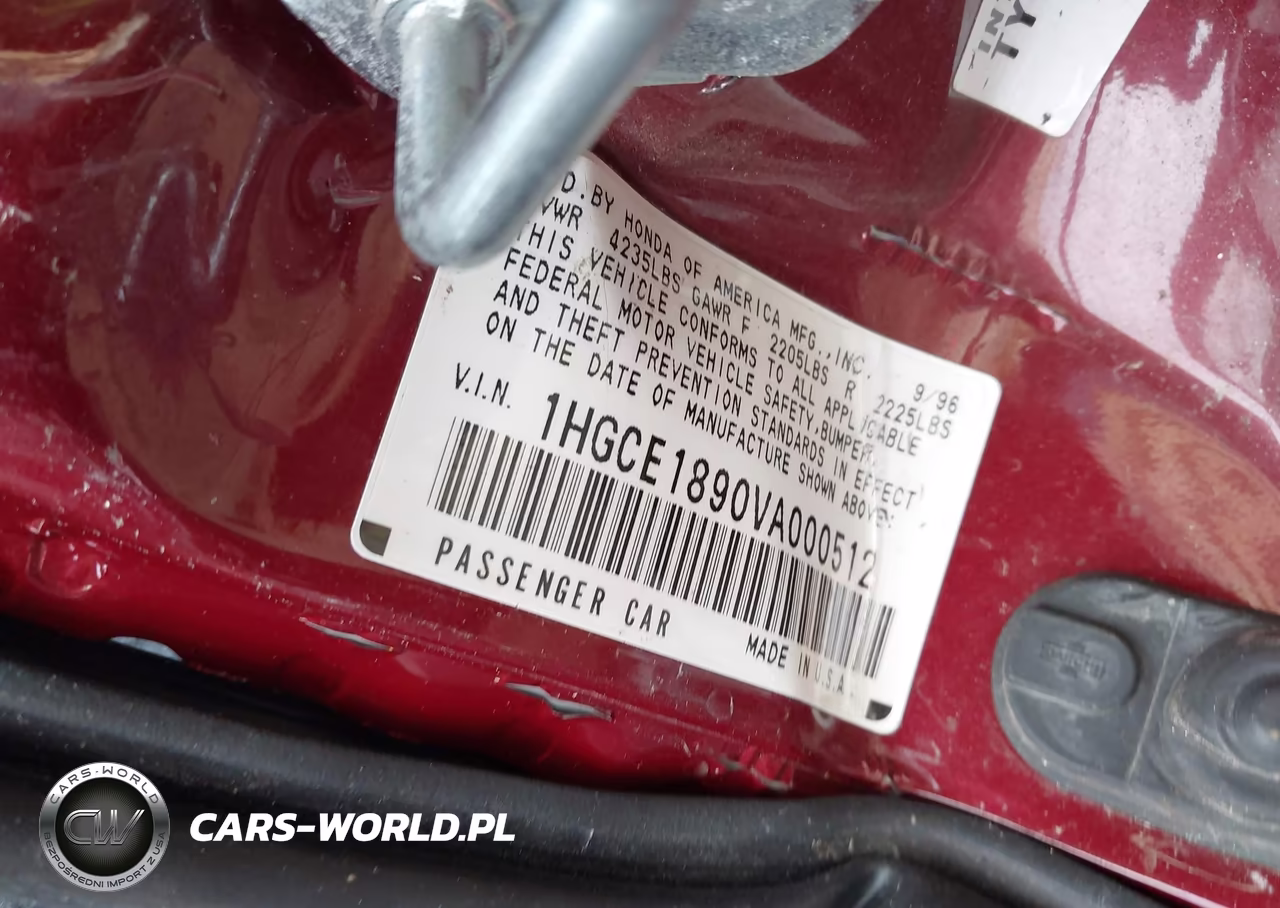 1997 Honda Accord Ex VIN:1HGCE1890VA000512 - 9