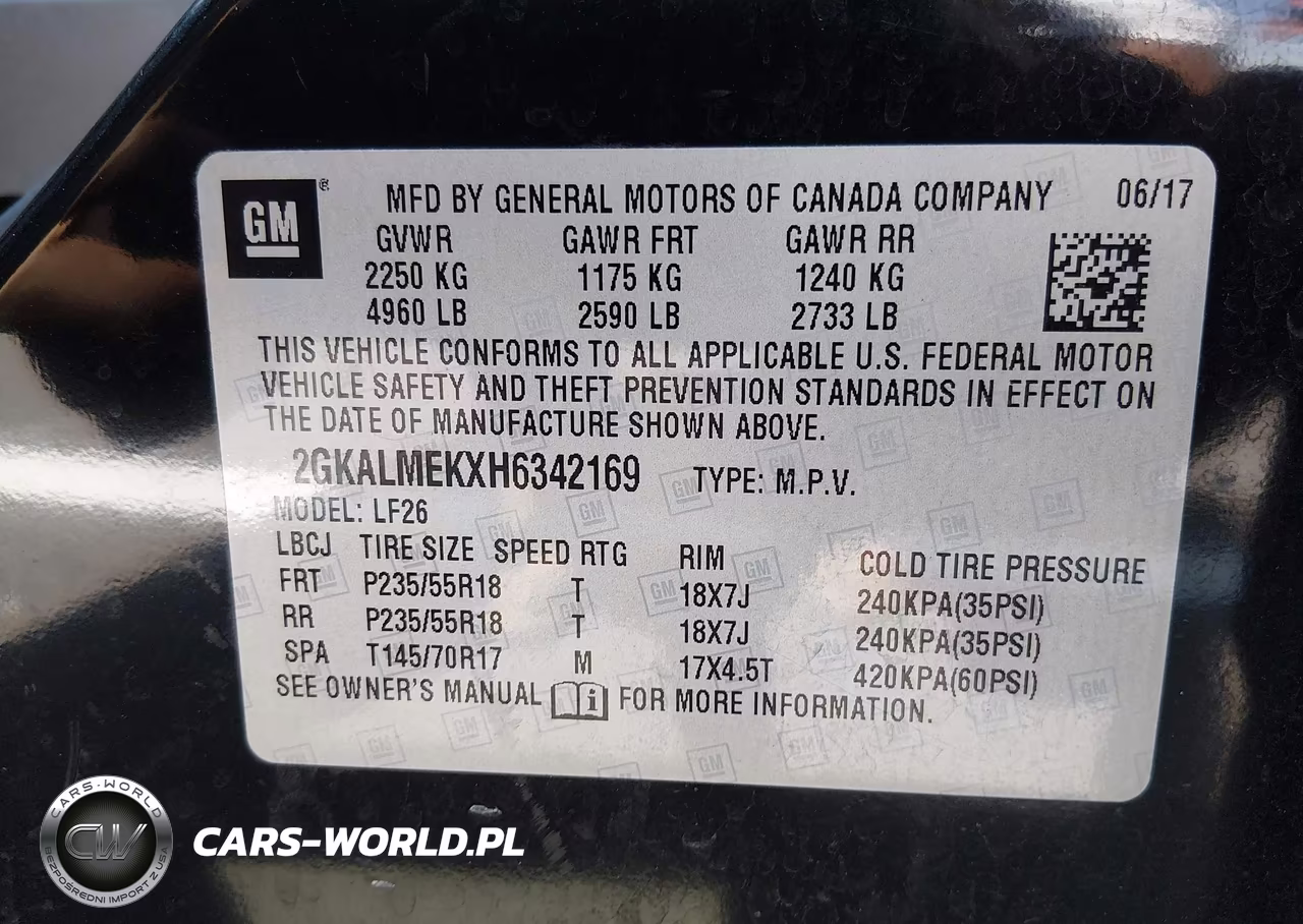 2017 GMC Terrain Sle-1 VIN:2GKALMEKXH6342169 - 9