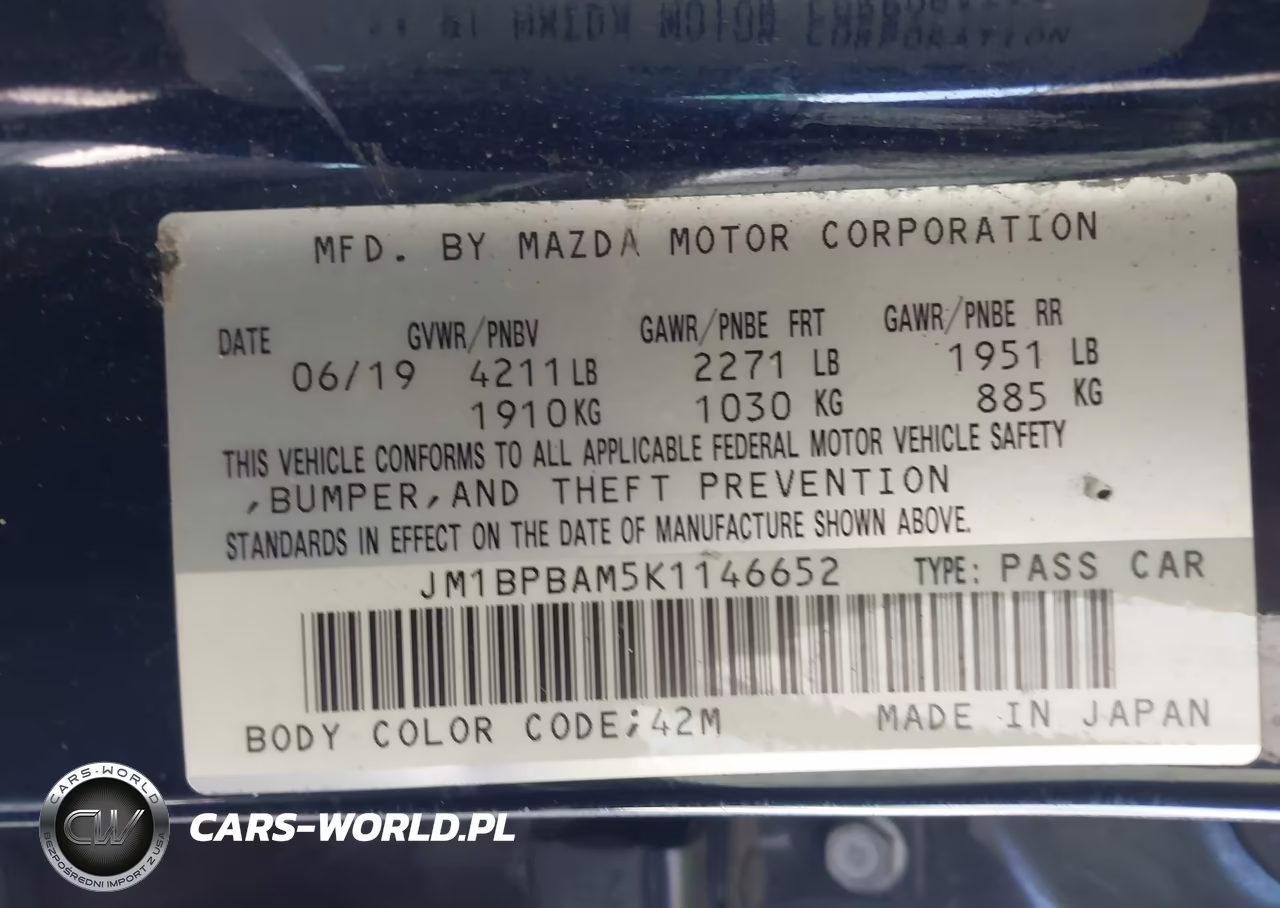 2019 Mazda Mazda3 Select Package VIN:JM1BPBAM5K1146652 - 9