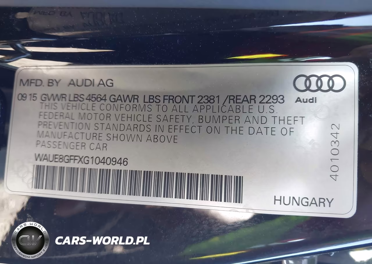2016 Audi A3 2.0T Premium VIN:WAUE8GFFXG1040946 - 9