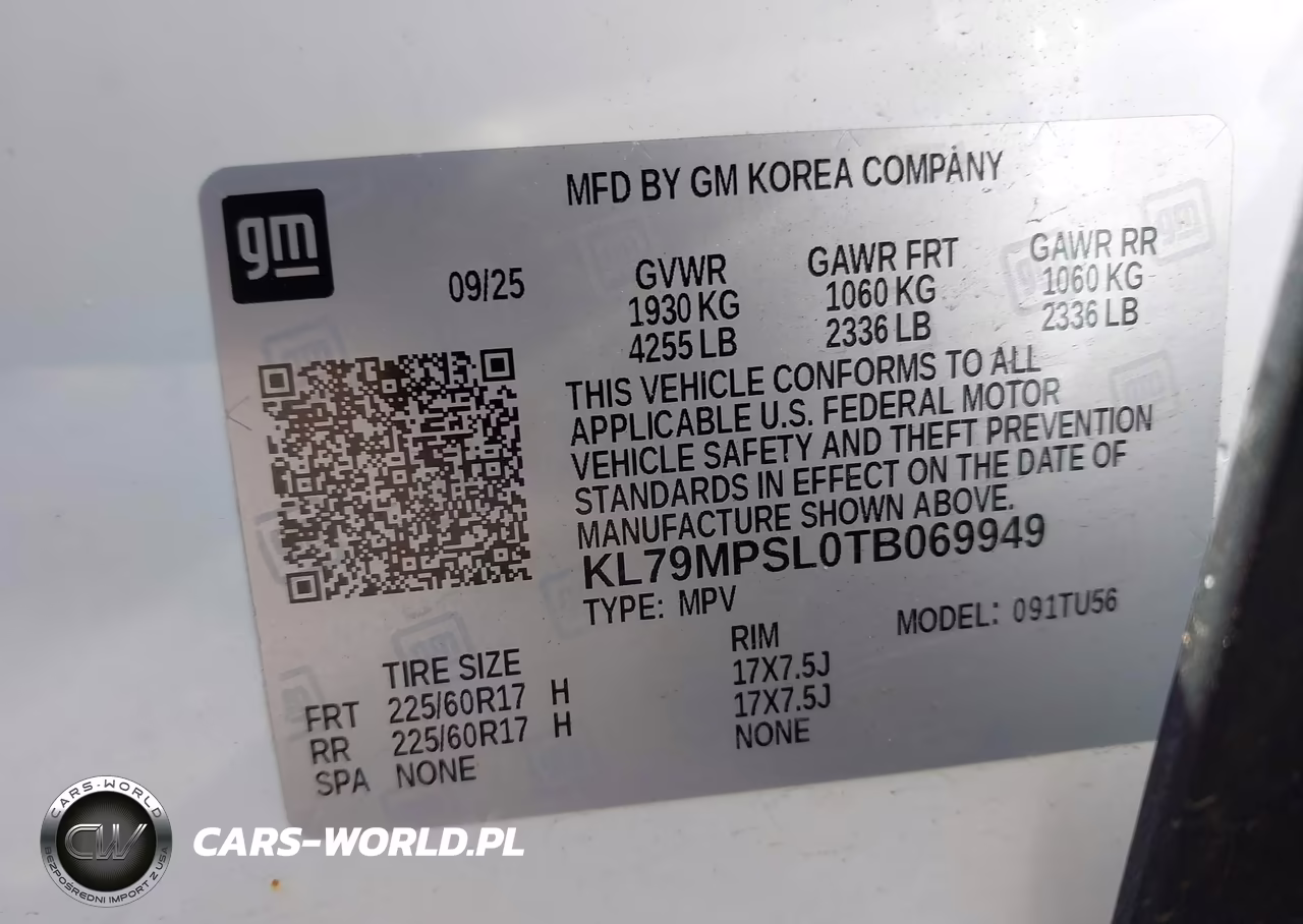 2026 Chevrolet Trailblazer Fwd Lt VIN:KL79MPSL0TB069949 - 9