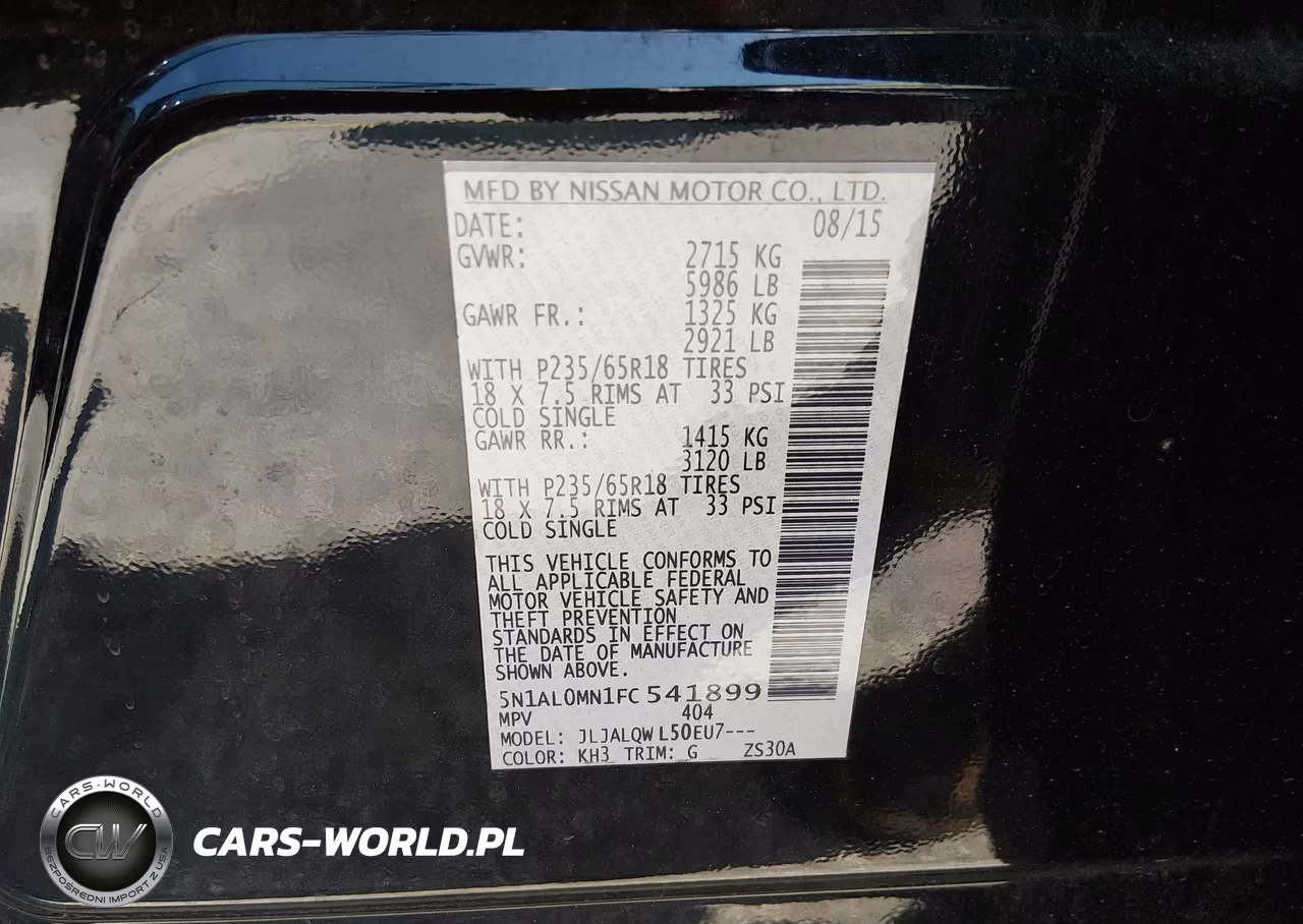 2015 Infiniti Qx60 VIN:5N1AL0MN1FC541899 - 9