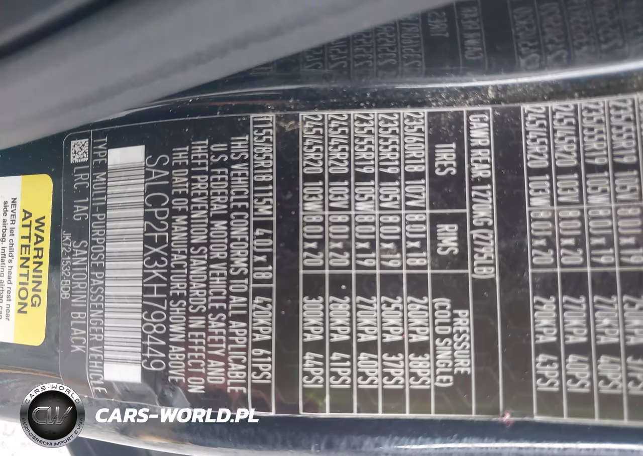 2019 Land Rover Discovery Sport Se VIN:SALCP2FX3KH798449 - 9