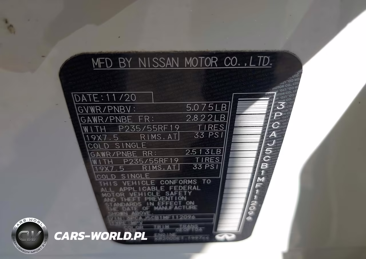 2021 Infiniti Qx50 Essential Awd VIN:3PCAJ5CB1MF112096 - 9